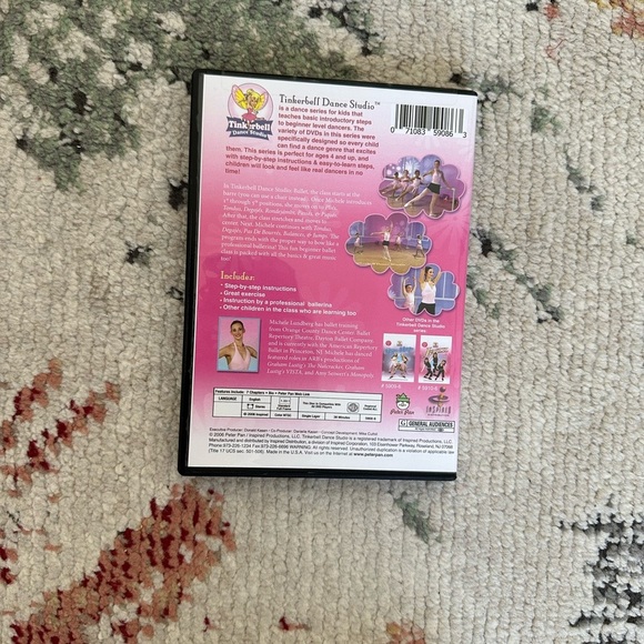 Tinkerbell’s Learn Ballet Step by Step DVD Ages 4+ Children’s Like New - Picture 6 of 7